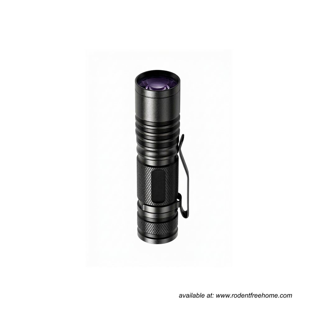 This rechargeable UV torch features a sleek, black stainless steel design and charges via USB-C for long-term use. With no batteries required, it’s the eco-friendly choice for effortless tracking. It comes with a cable and is ready to use over and over.