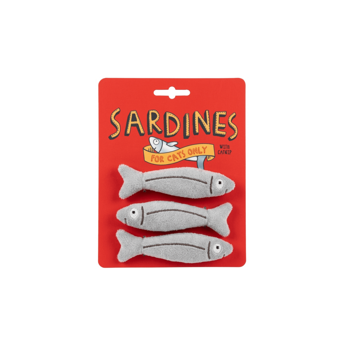 Sardine catnip toy for cats ( 3pcs ) - Cat Toys - RFH | rodentfreehome