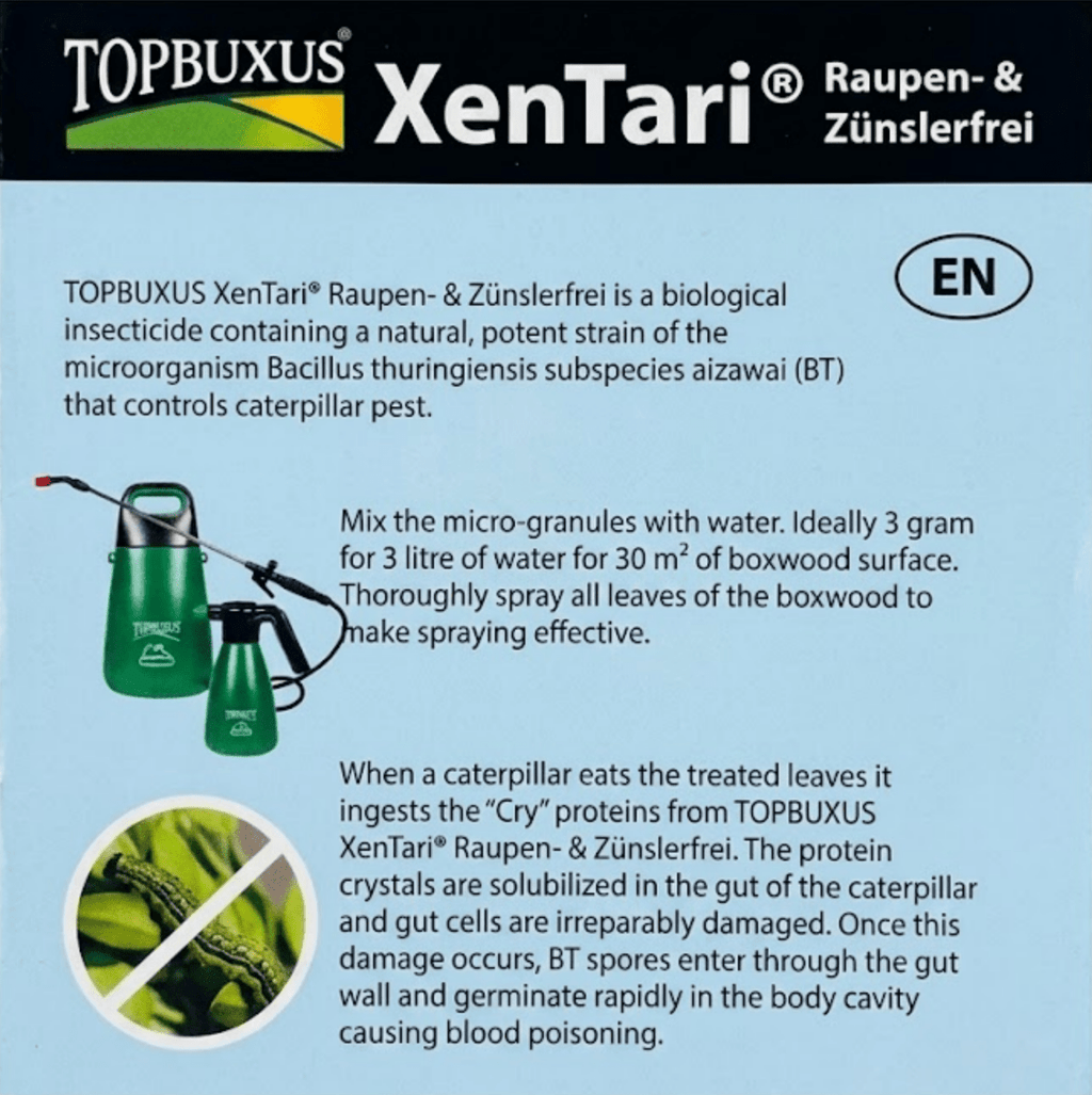 TOPBUXUS® Xentari Caterpillar Control ( 3g ) - Caterpillar Control - RFH | rodentfreehome